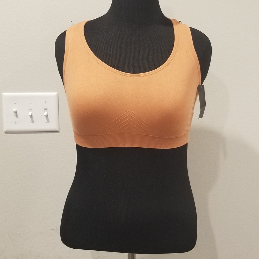 Flex Orange Seamless sports bra size Large
